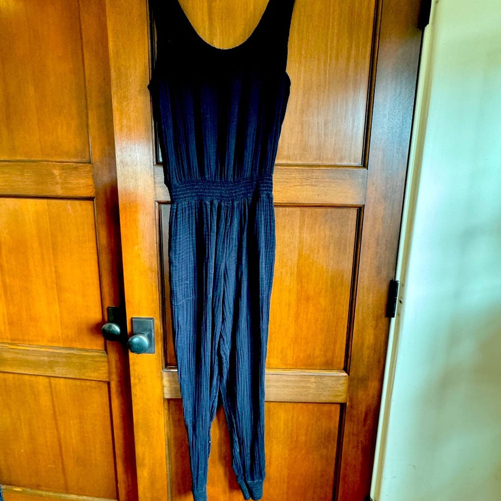 Michael Stars Tobi Gauze Jumpsuit Size S Black